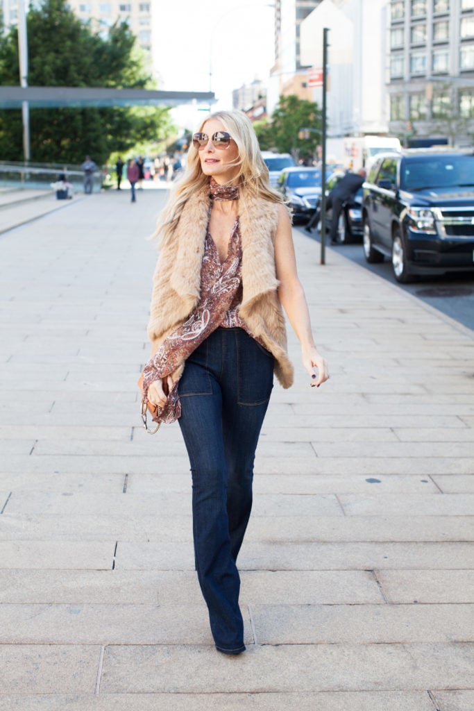 Camel fur vest 2