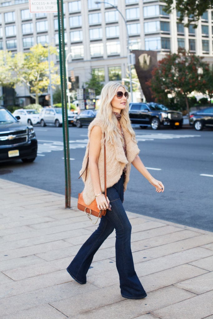 Camel fur vest 3