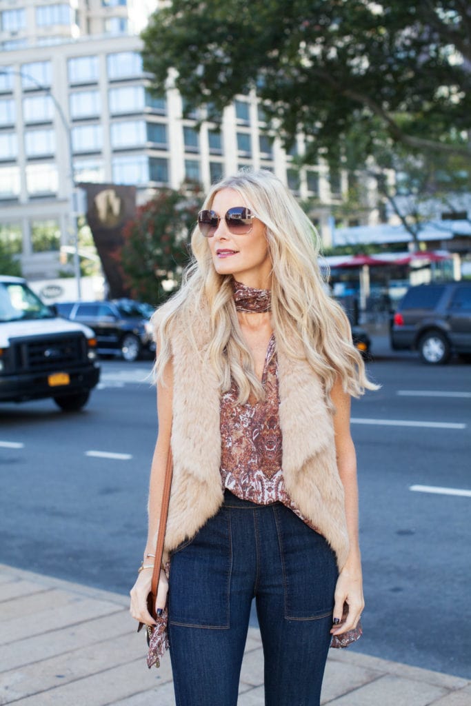 Camel fur vest 4