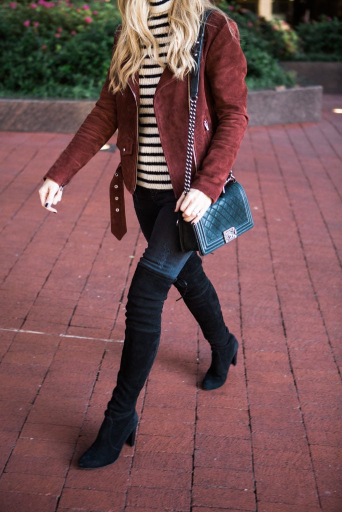 veda burgundy suede jacket 4