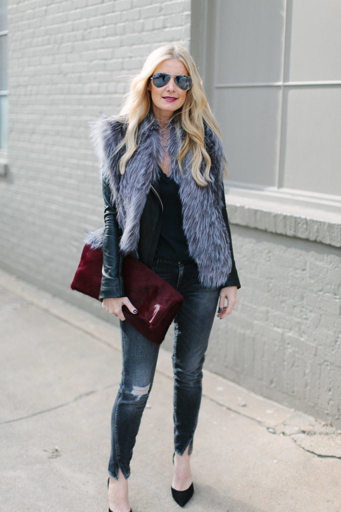 Allison Mitchell calf hair clutch