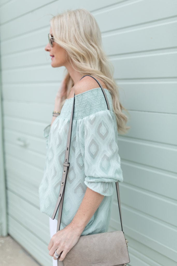 Rebecca Minkoff off the shoulder top 3