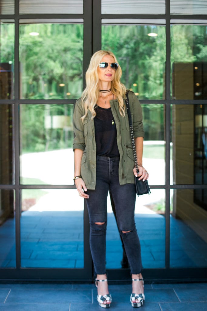 Army Green Military Jacket 