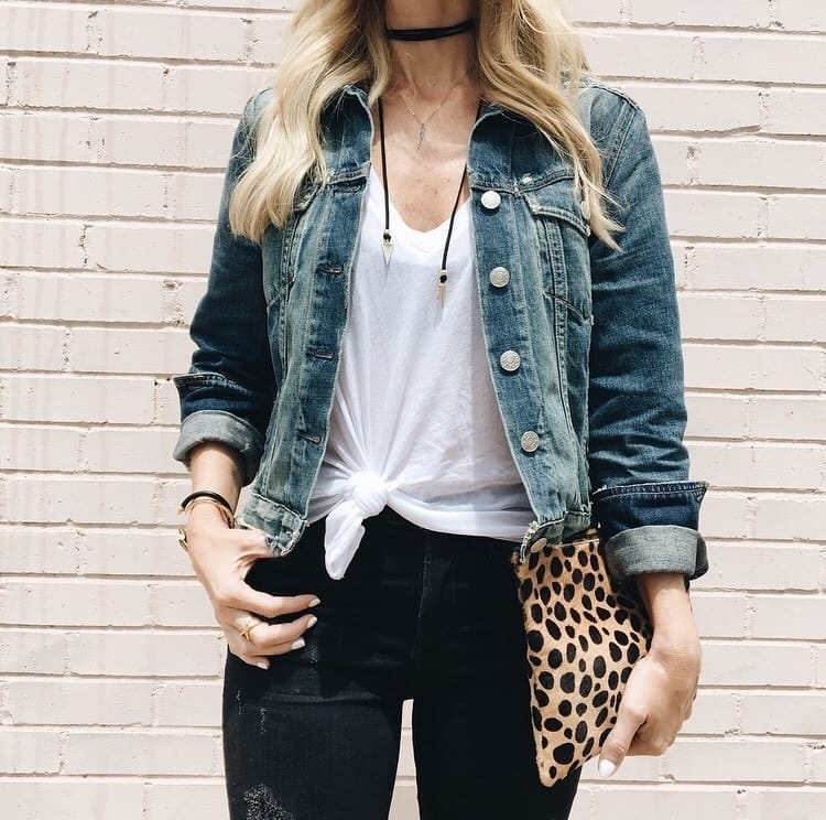 Distressed Jean Jacket / So Heather