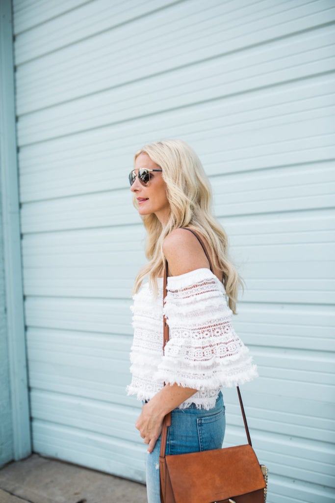 Chloe Faye Bag, Dallas Style Blogger, Off the Shoulder Top