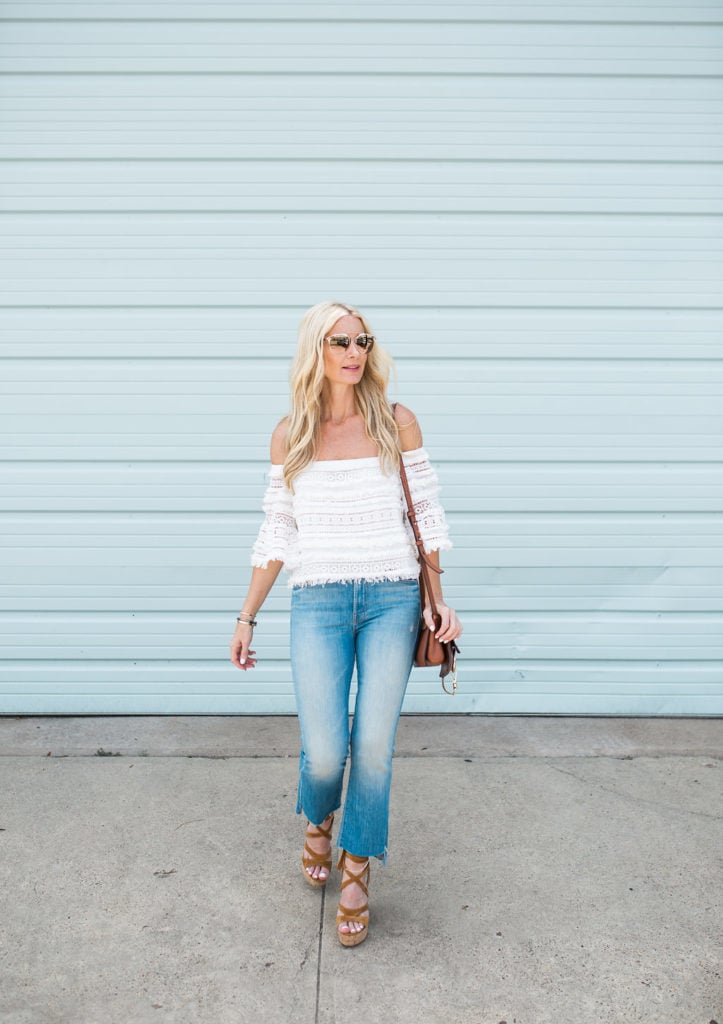 Mother Denim Cropped Flares, Heather Anderson, Dallas Fashion Blogger