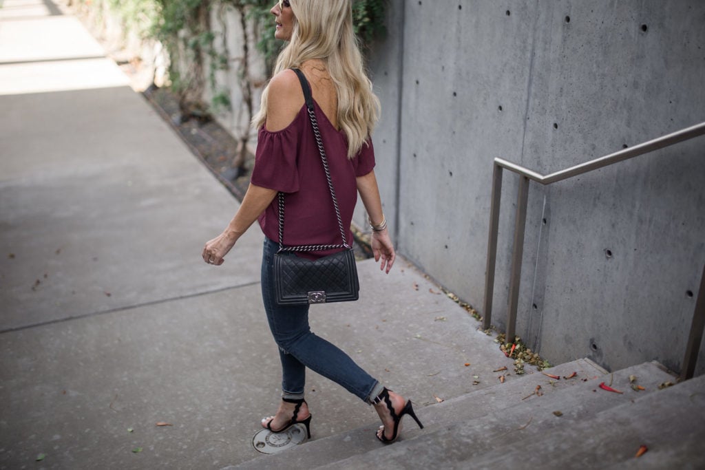 Ella Moss Top. Chanel Boybag, Dallas Fashion Blogger 