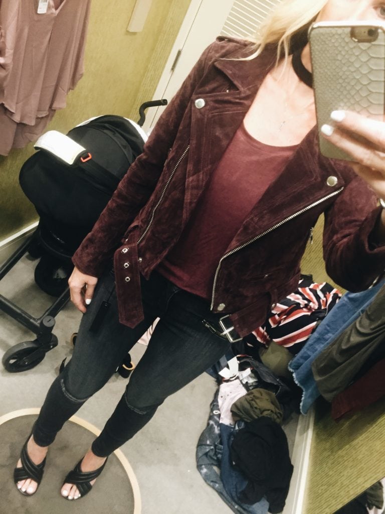 Suede Moto Jacket, Dallas Style Blogger, Topshop Sale, N Sale