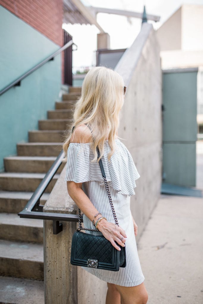 Chanel Boybag, Dallas Style Blogger, Wayf Dress 