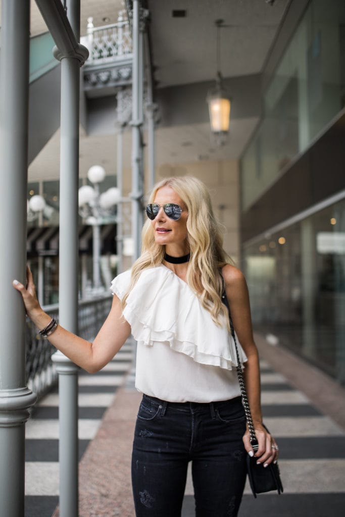 Dallas Style Blogger, Heather Anderson, Black choker