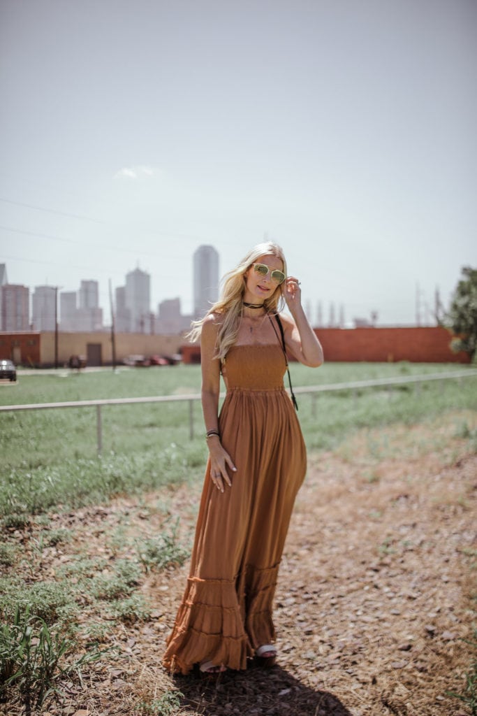 Free People Dress, Heather Anderson, Dallas Fashion Blogger, Black Wrap Choker