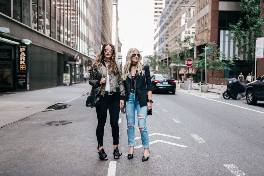 Black Blazer, Ripped Jeans, Gucci Belt