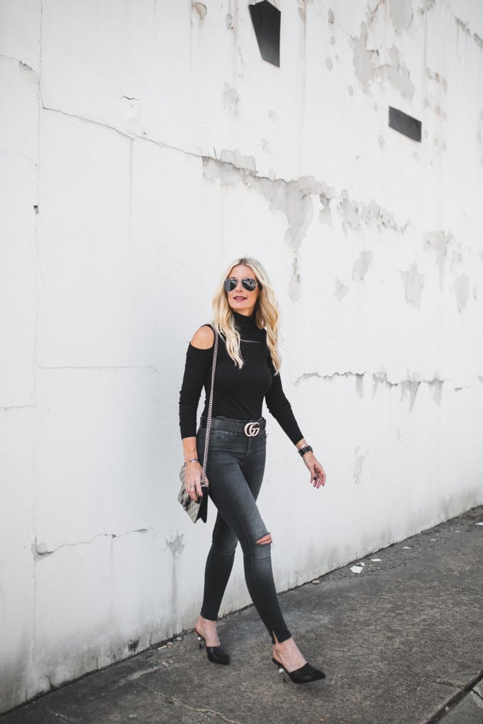 Rag and Bone Black Ripped Jeans