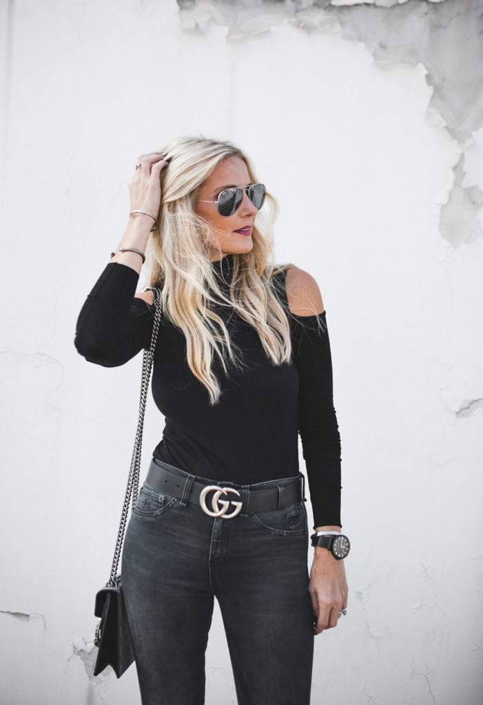 Rag and Bone Black Ripped Jeans