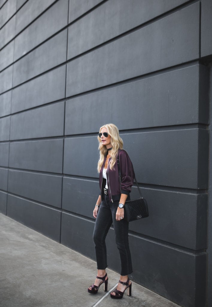 Topshop Silk Bomber Jacket, Heather Anderson, Dallas Fashion Blogger