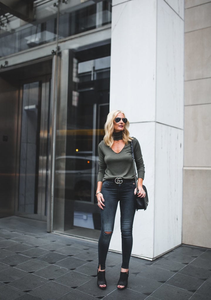 Rag and Bone Black Ripped Jeans