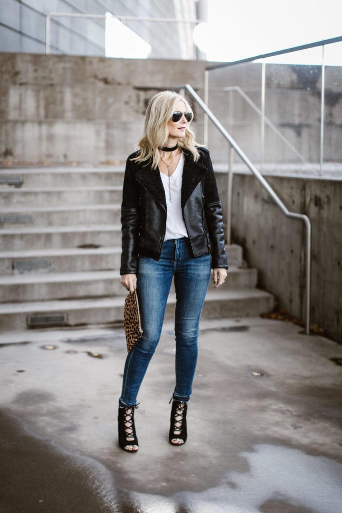 Shearling Moto Jacket