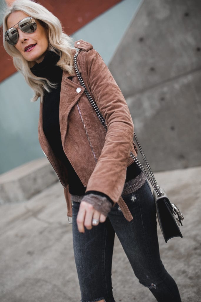 Suede Moto Jacket 