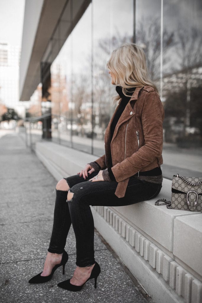 Suede Moto Jacket 