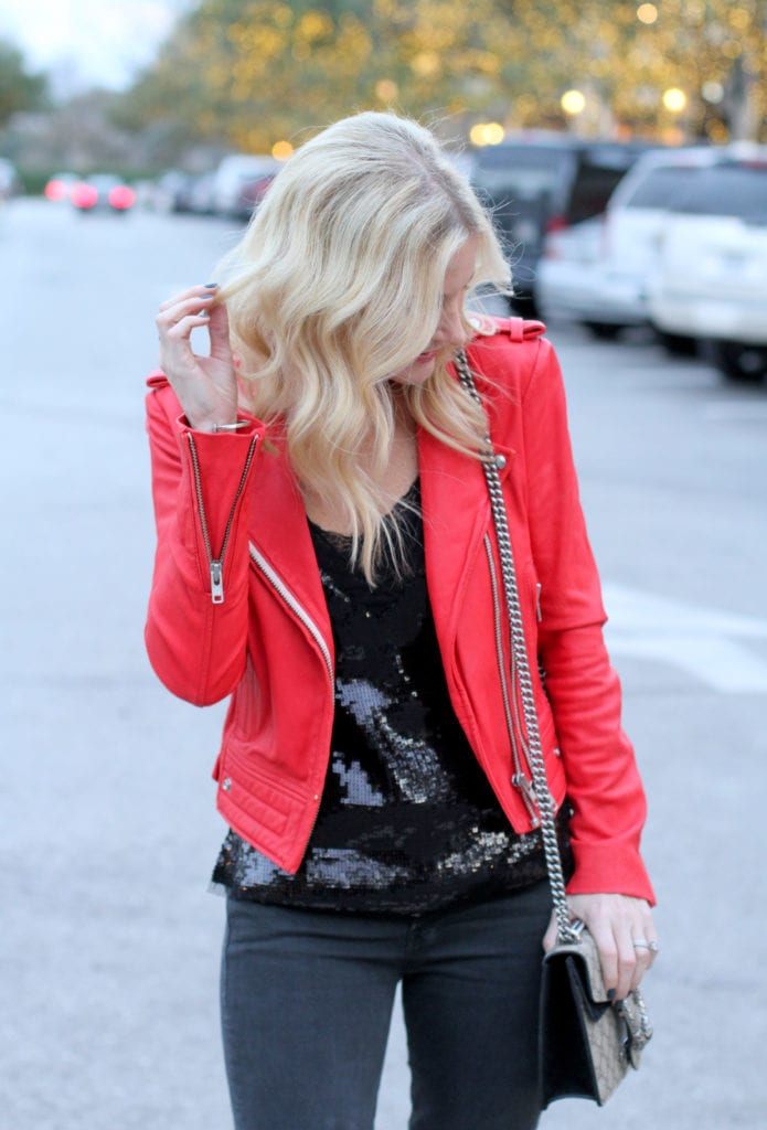 Red Leather Jacket 