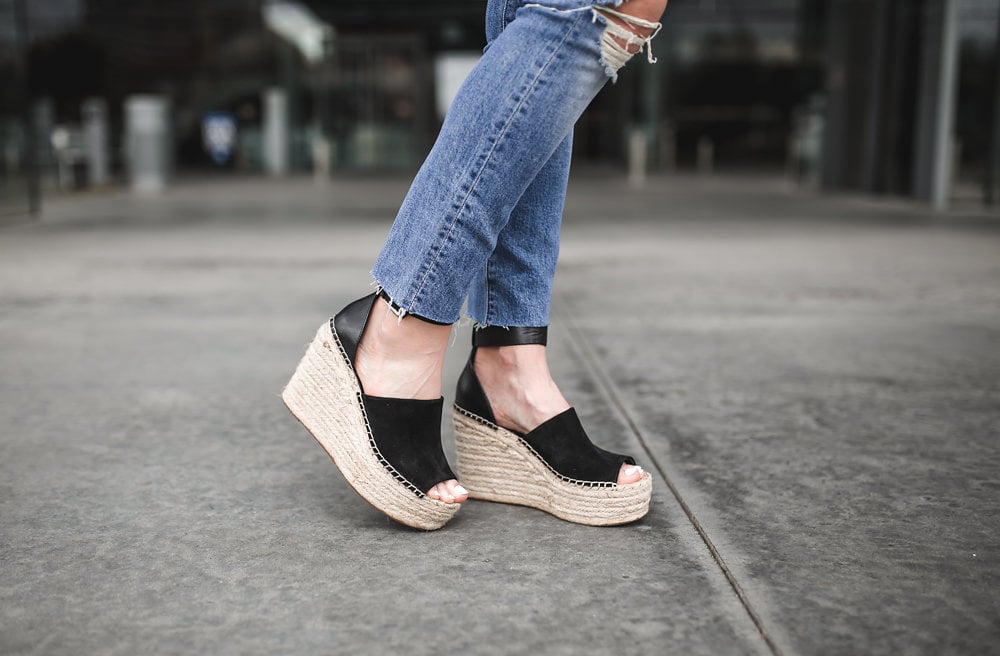 Marc Fisher Black Wedges