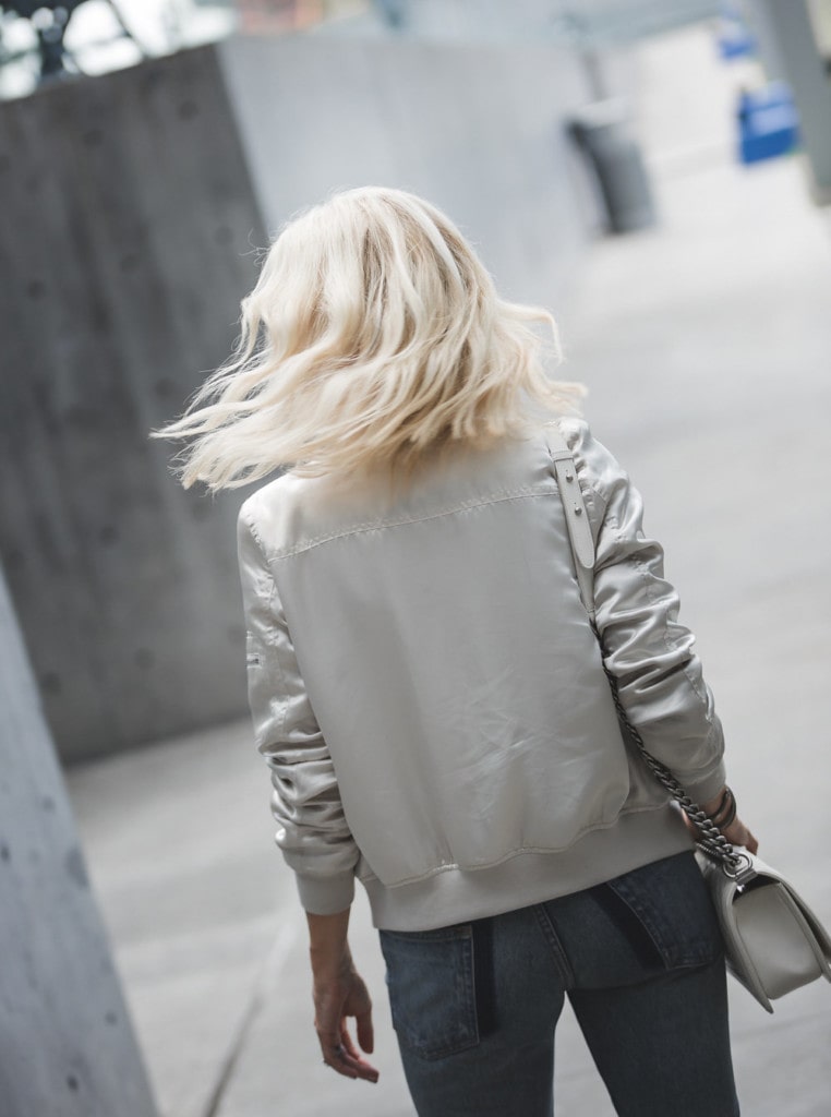 Satin Bomber jacket 
