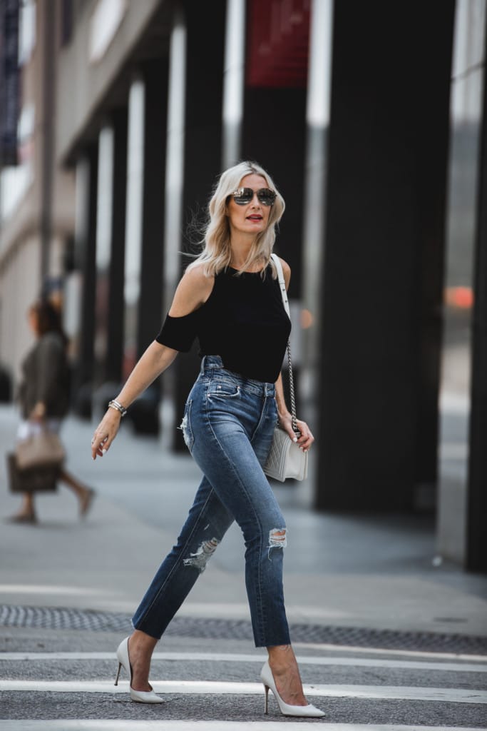 Mother Denim The Dazzler Shift Jeans