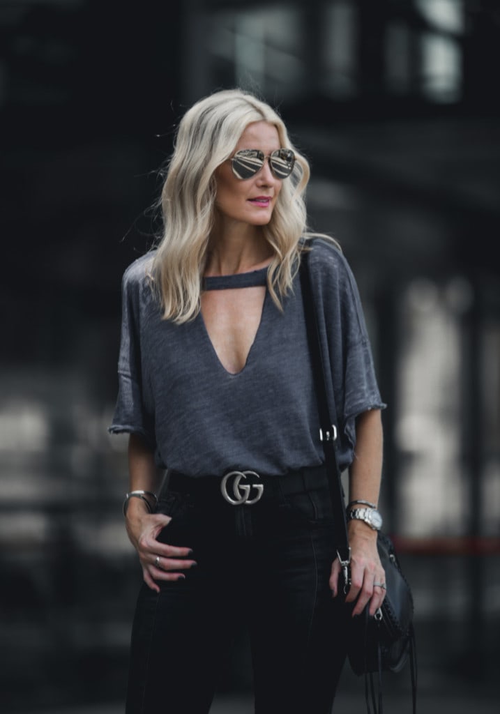 Free People Choker Tee