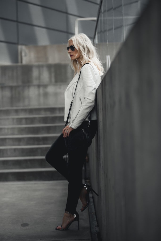 Faux Leather Moto Jacket 