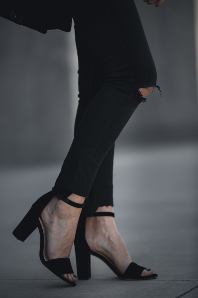 Vince Camuto Black Velvet Heels