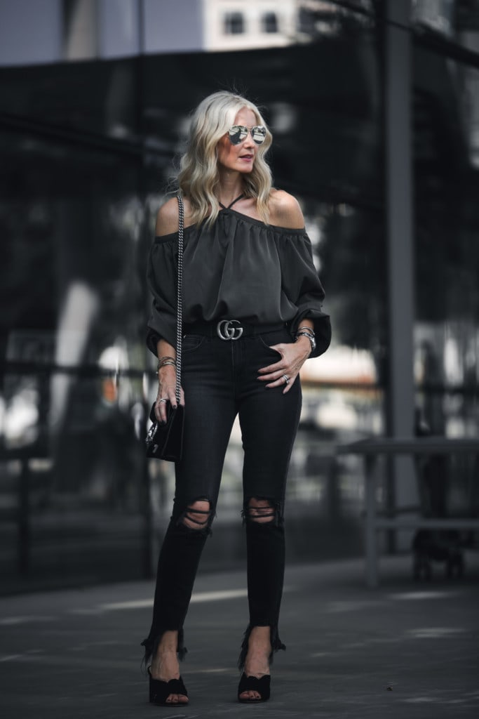 Off the Shoulder Halter Top