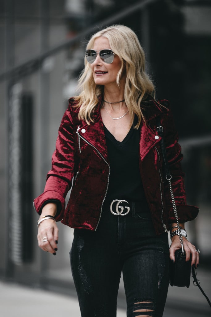 Blanknyc Velvet Moto Jacket 