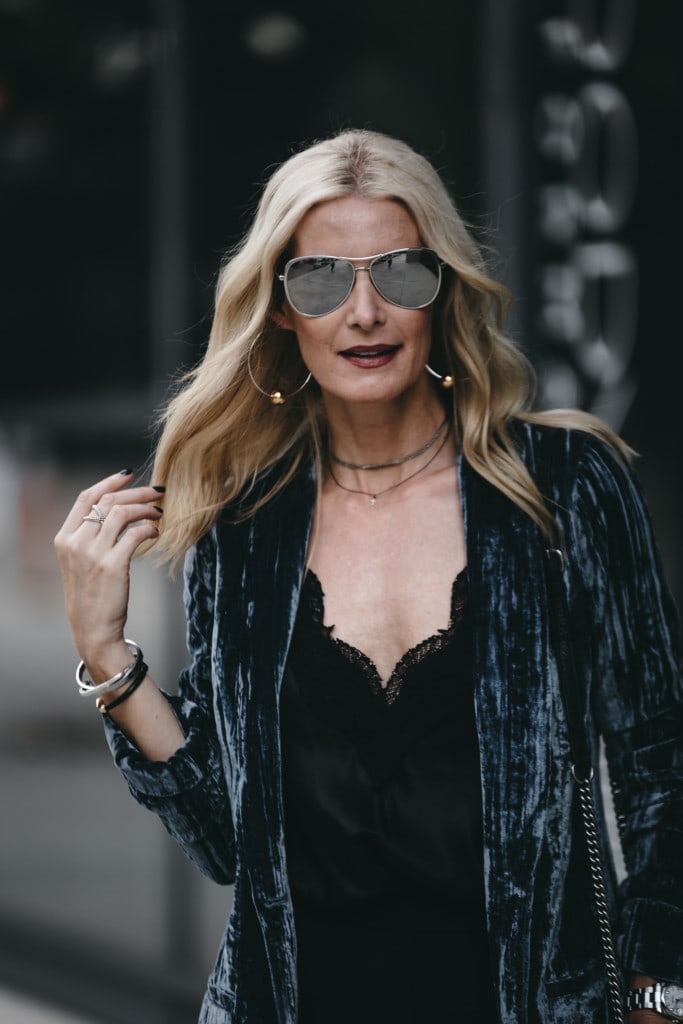 Majorelle Blue Velvet Blazer