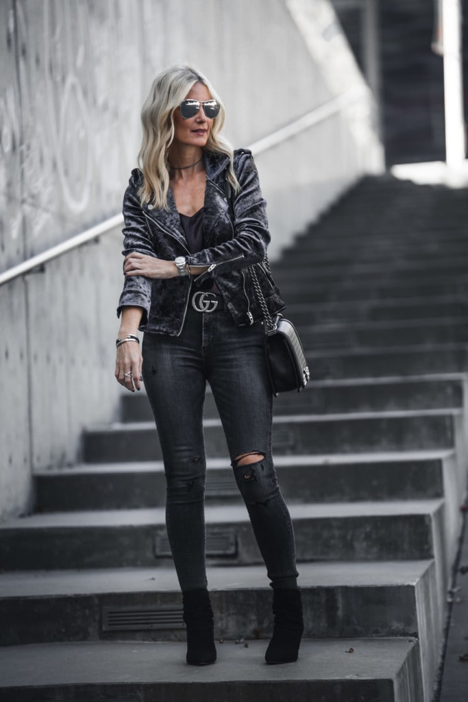 Agolde Black Ripped Jeans