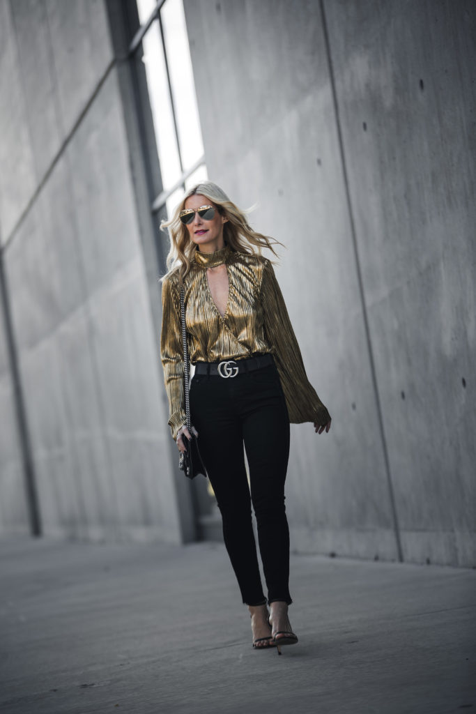 Gold Choker Top