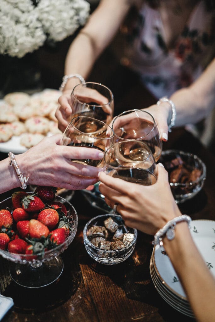 Dallas fashion blogger wearing silver charm bracelet