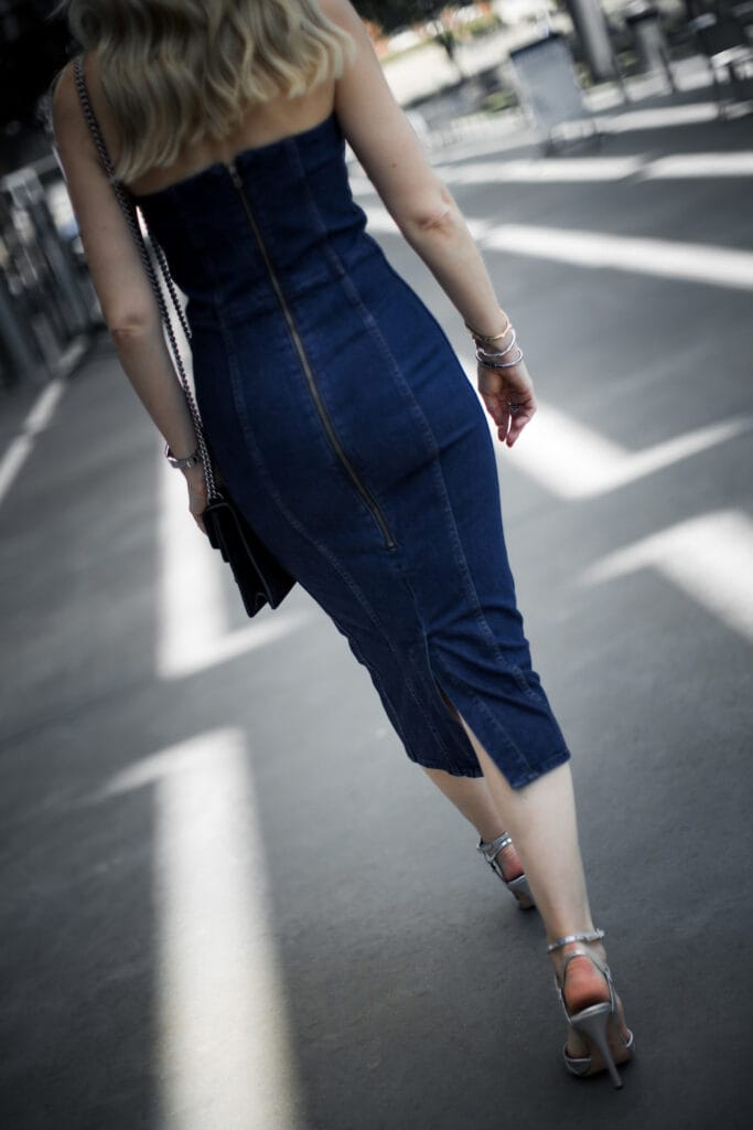 Veronica Beard dress and heels