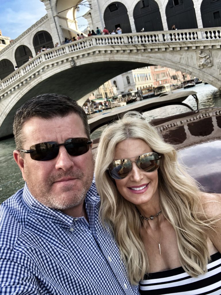 Heather and her husband - travel guide to Paris and Italy
