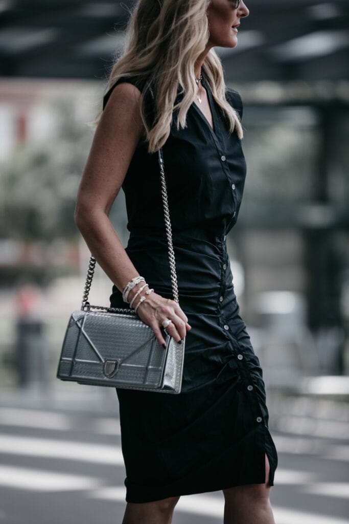 Dior Handbag and Veronica Beard Midi Dress