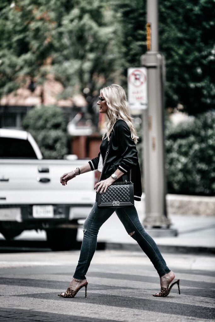 Chanel Boy Bag and Leopard heels