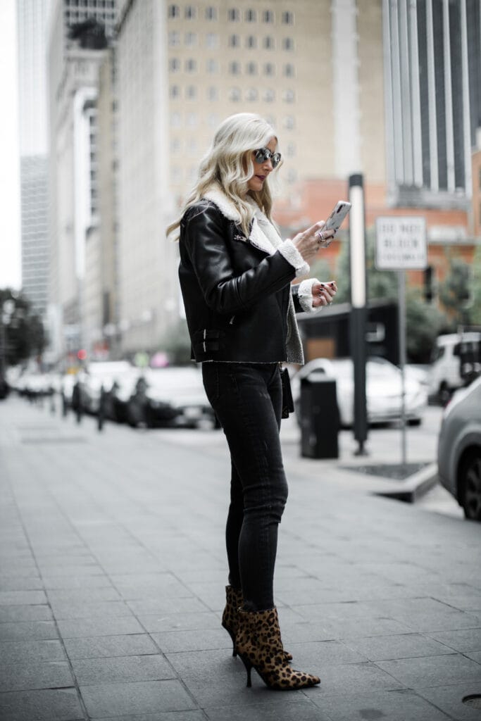 leopard booties outfit