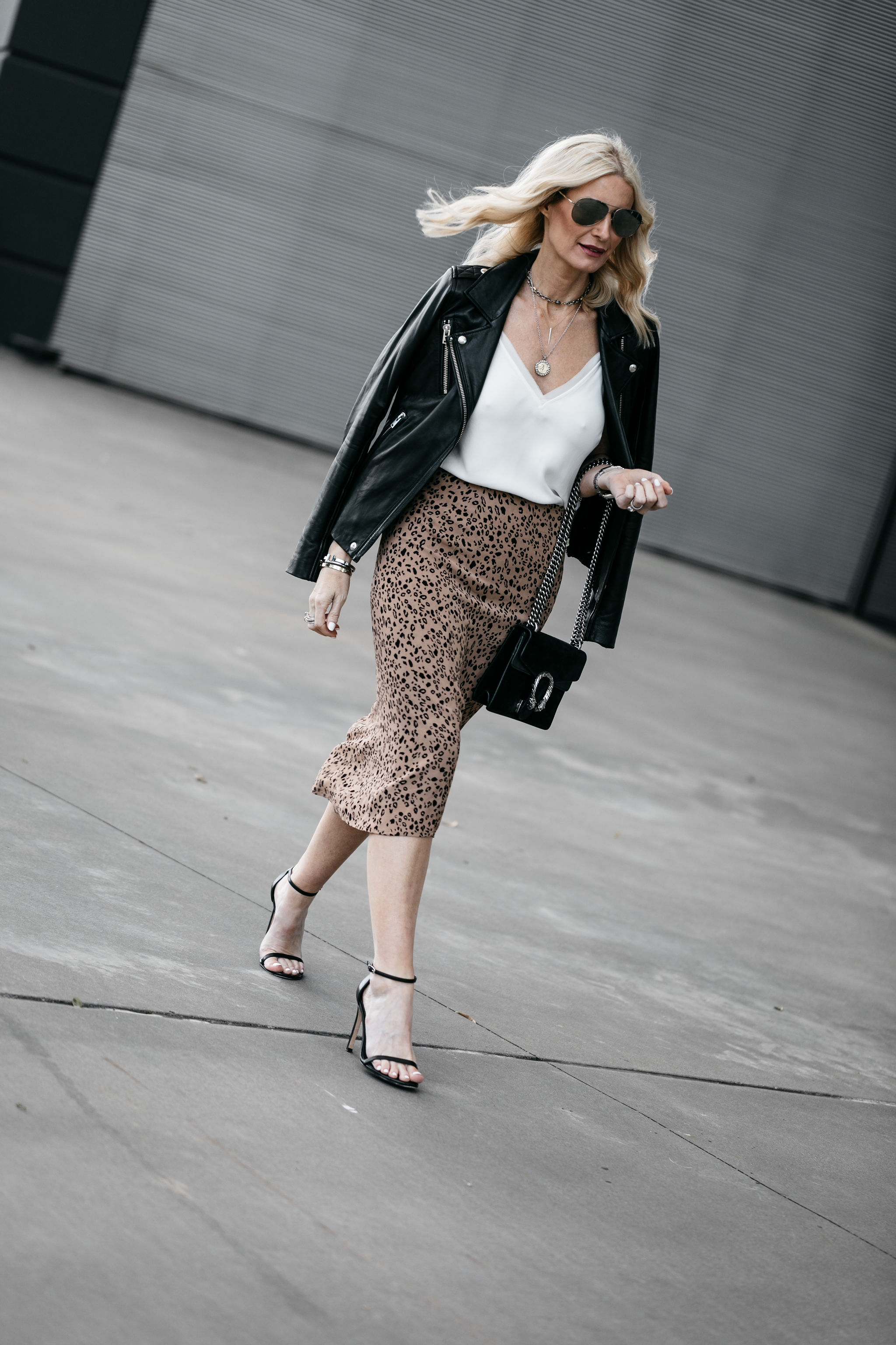 How to wear a leopard midi skirt | Reformation leopard midi skirt