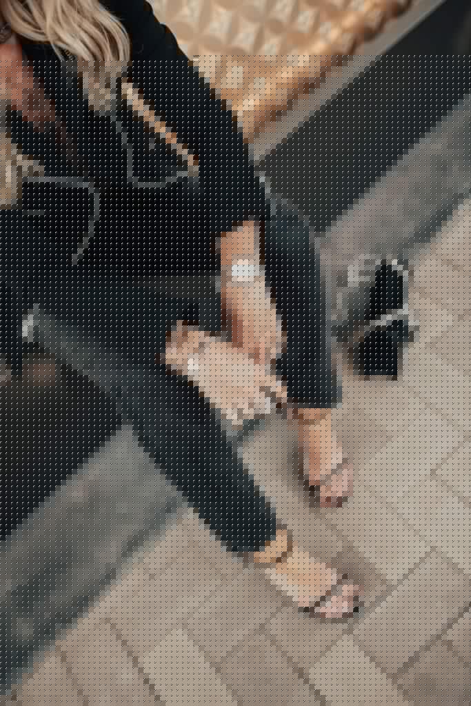 Michele watch, Agolde jeans, and Stuart Weitzman heels