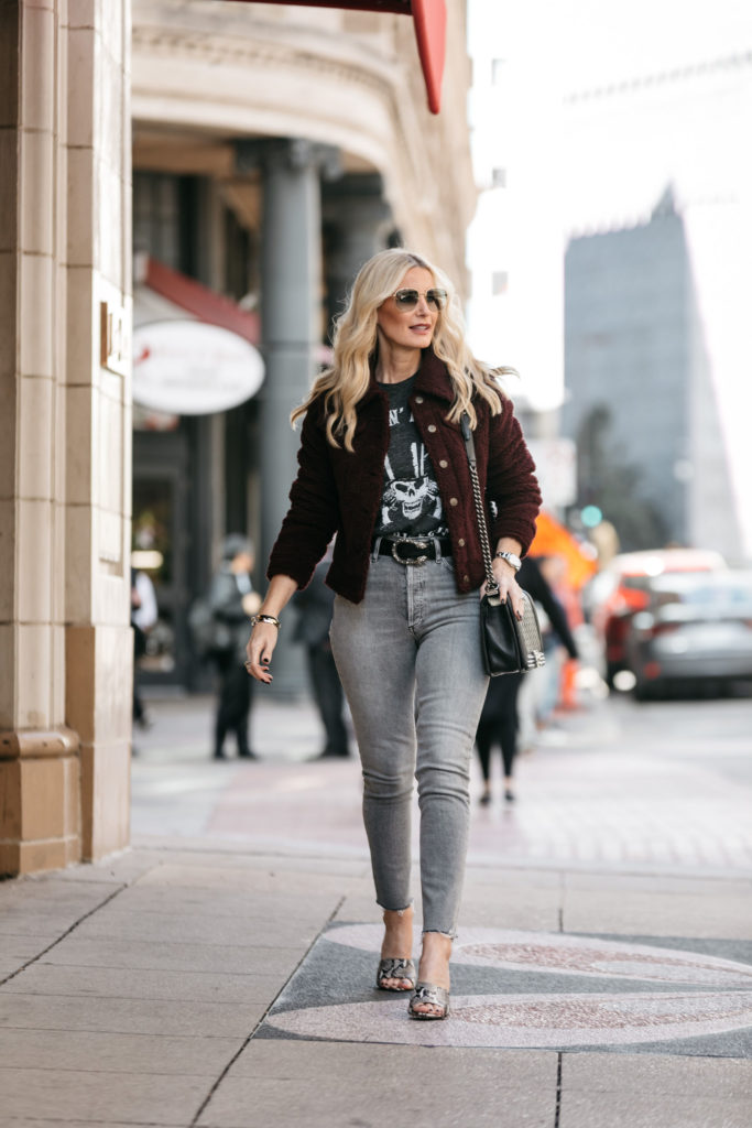 How to wear a faux fur jacket