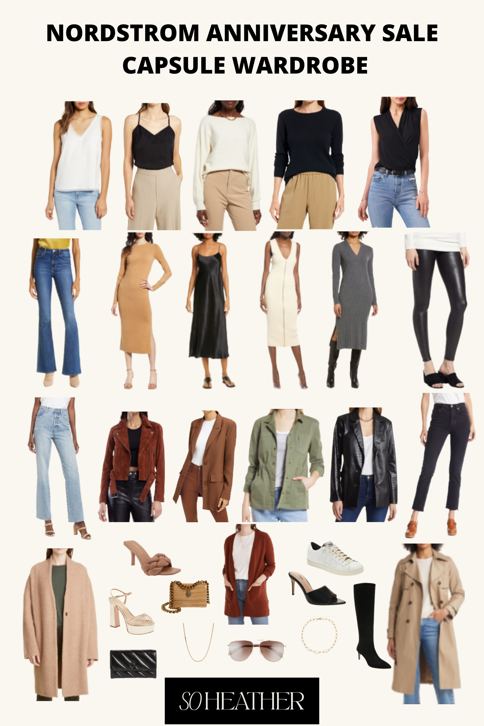 Nordstrom anniversary sale capsule wardrobe