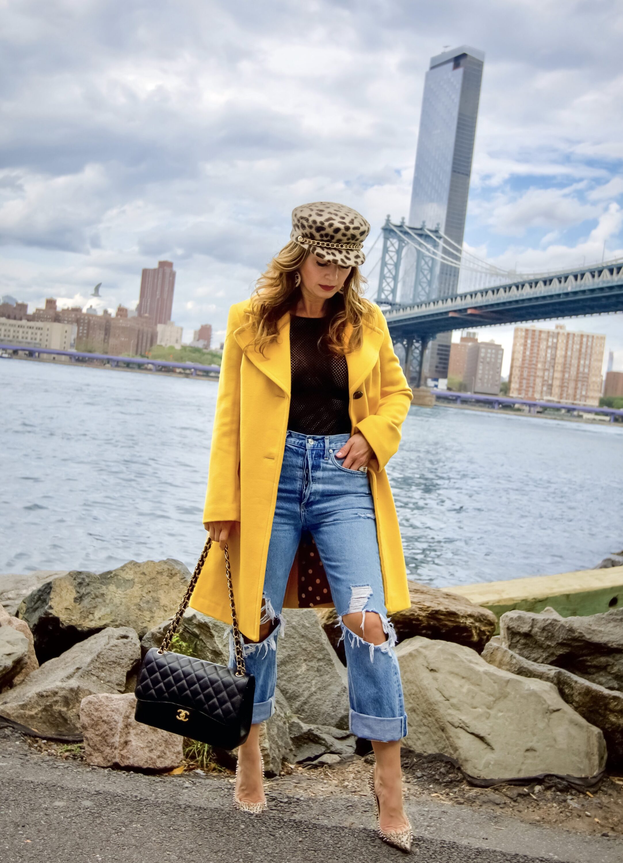 Melissa Hughes wearing the best denim for women over 40