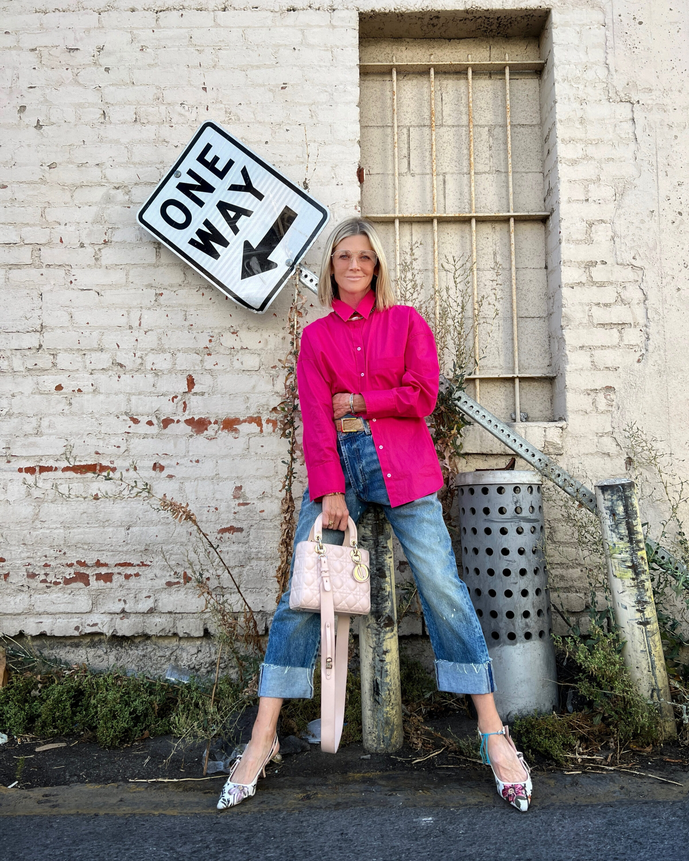 Janet Gunn wearing best denim for women over 40