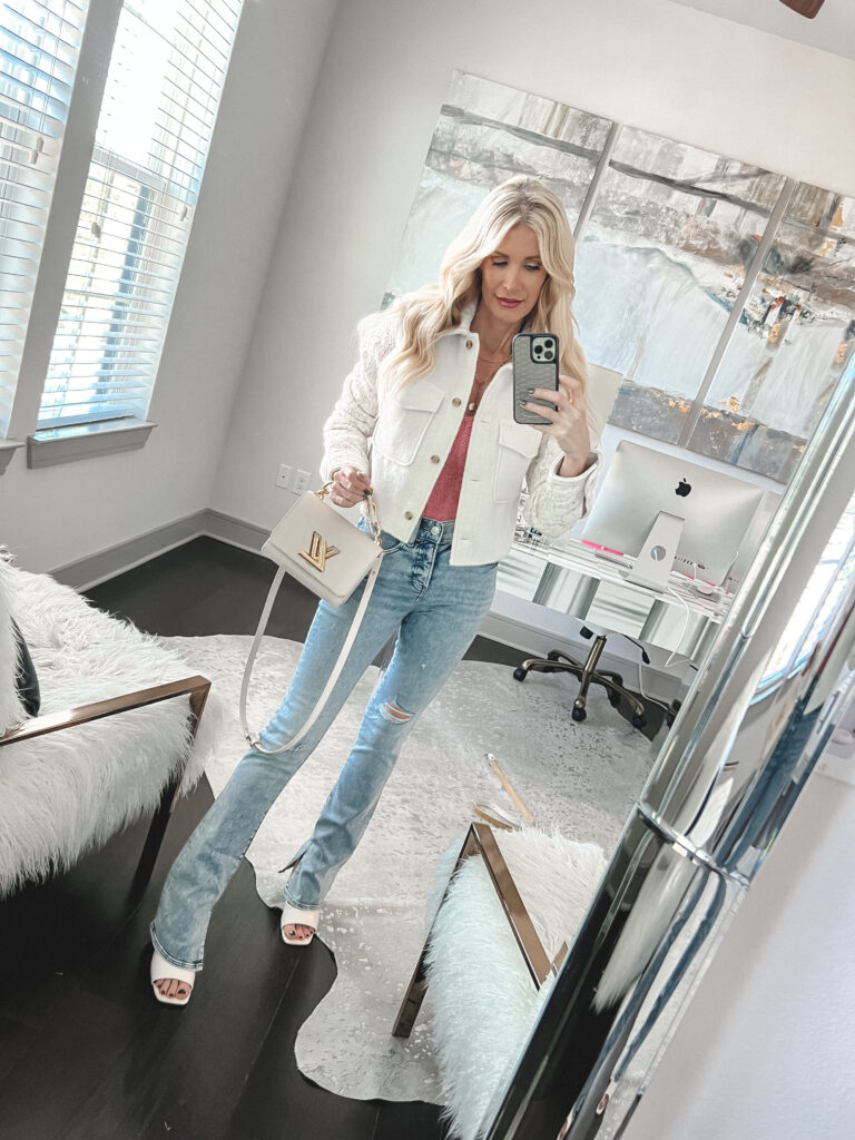 CROPPED JACKET PANTS WITH SCARF