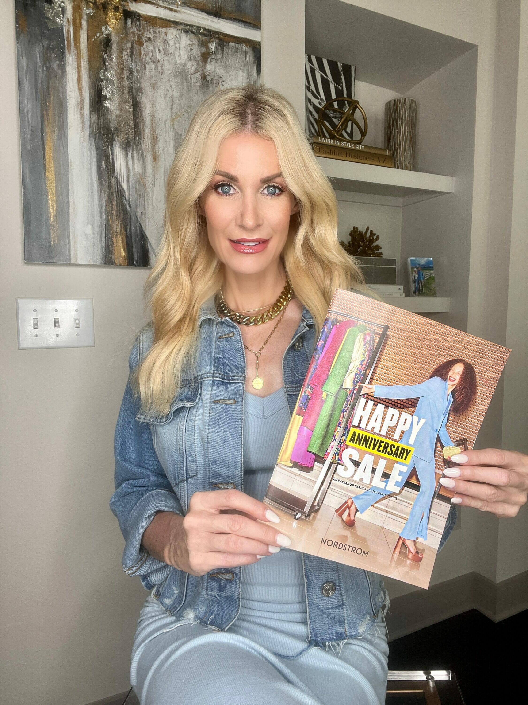 Over 40 fashion blogger showcasing all of her Nordstrom Anniversary Sale Top Picks.