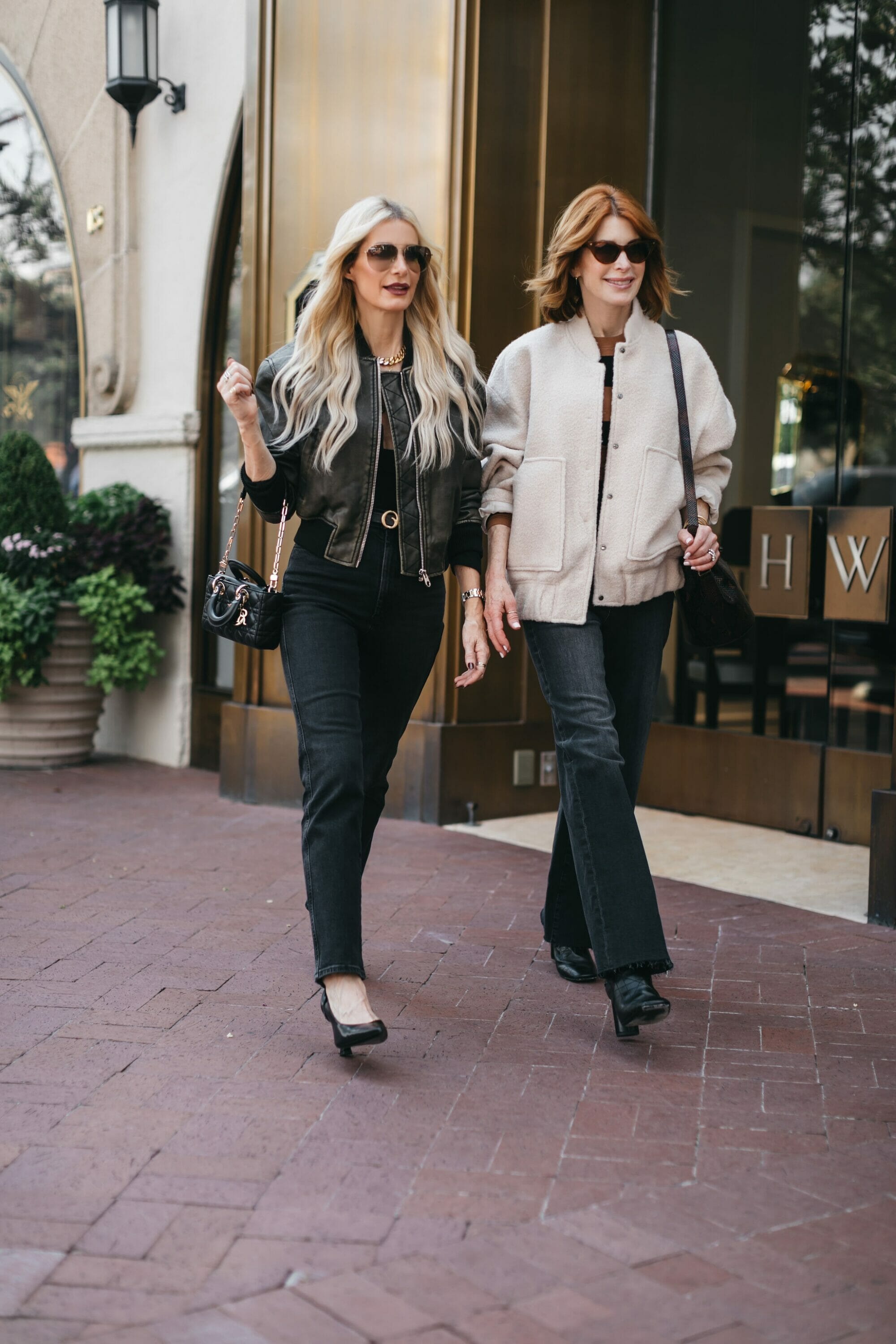 Over 40 fashion influencers wearing bomber jackers from Mango as 2 of 5 must-have fall jackets.
